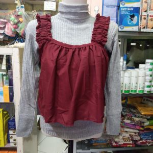 ini adalah Tank Top Outer Marun, size: P48cmxLD108cm, material: twiscone, color: maroon, brand: Tanktopoutercepu, age_group: all ages, gender: female