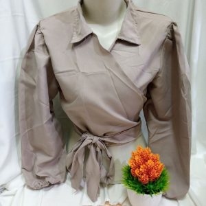 ini adalah Blouse Angel Cream, size: LD100cm, material: cotton, color: cream, brand: Blouseangelcepu, age_group: all ages, gender: female