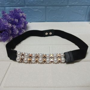 ini adalah Sabuk Karet Mutiara, size: medium, material: rubber, color: black, brand: Sabukmutiaracepu, age_group: all ages, gender: female